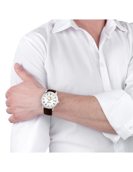 Orologio PHILIP WATCH uomo Anniversary automatico pelle marrone / bianco