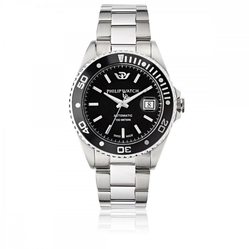 Philip Watch Caribe 42mm auto black dial bracelet