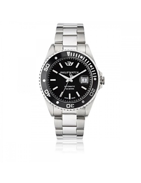 Philip Watch Caribe 42mm auto black dial bracelet
