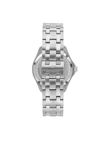 Philip Watch Blaze 41mm 3h wsilver dial br ss