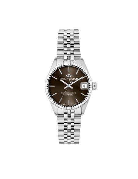 Philip Watch Caribe 31mm 3h brown dial br ss