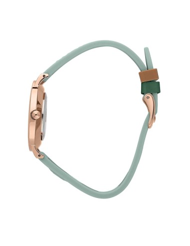 Trussardi T-motif 33mm 2h wsilver dial green st