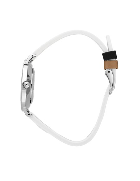 Trussardi T-motif 33mm 2h white dial white sil st