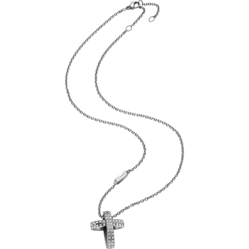 Collana Breil Charming Cross Swarovski - 42/47 cm
