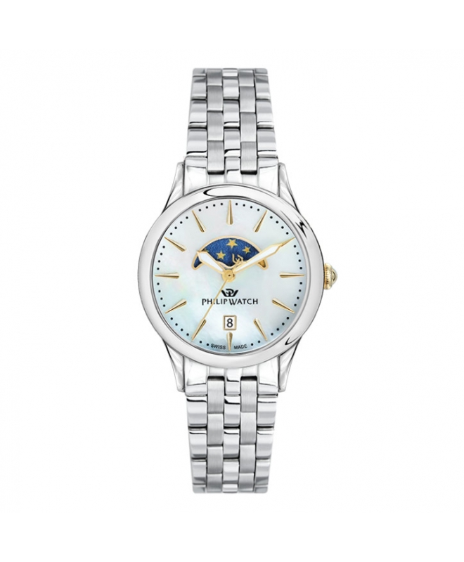 Philip Watch Marilyn 31mm 3h natural mop dial br ss donna - galleria 1