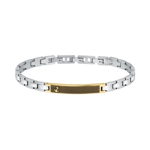 Bracciale SECTOR uomo Basic acciaio tag dorato...
