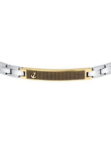 Bracciale SECTOR uomo Basic acciaio tag dorato...