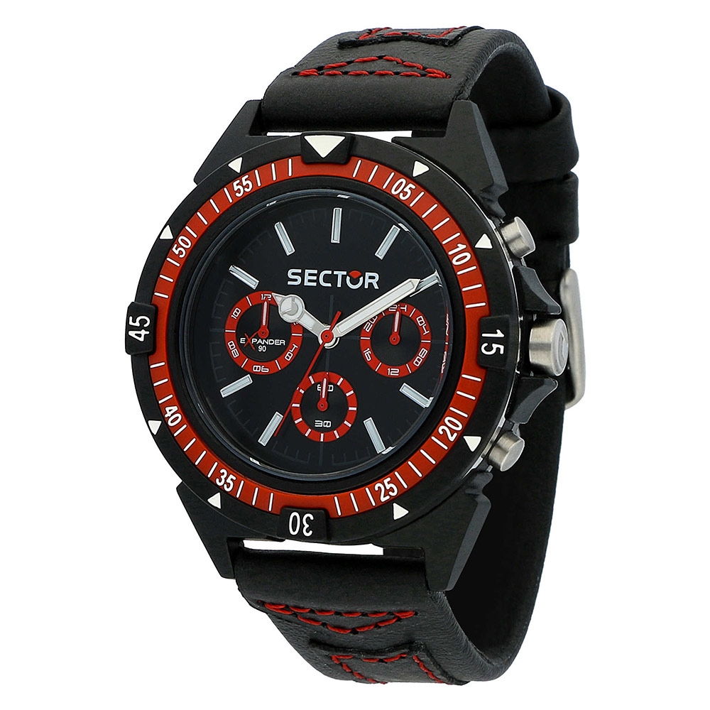 Orologi uomo: orologio uomo Sector Expander 90 44mm mult black dial/strap  R3251197053
