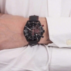 Orologio Maserati Sorpasso chrono pelle nero - 44 mm