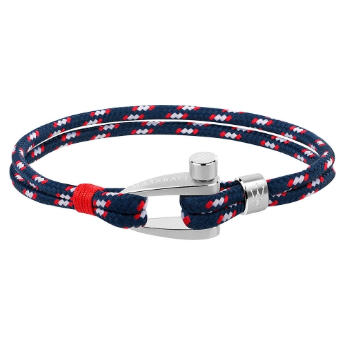 Maserati Maserati j br.blue&white&red cord 220mm uomo JM218AMG01