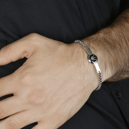 Maserati Maserati j br. steel+blk enamel 190+30mm uomo