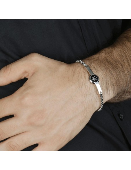 Maserati Maserati j br. steel+blk enamel 190+30mm uomo