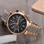 Maserati Epoca 42mm chr blk matt dial br ss+rg maschile