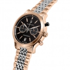 Maserati Epoca 42mm chr blk matt dial br ss+rg maschile