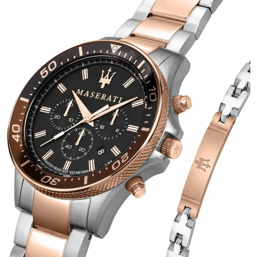 Orologio Maserati Sfida crono bicolore - 44 mm
