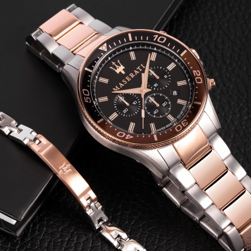 Orologio Maserati Sfida crono bicolore - 44 mm