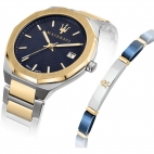 Orologio  Maserati Stile oro / blu - 44 mm