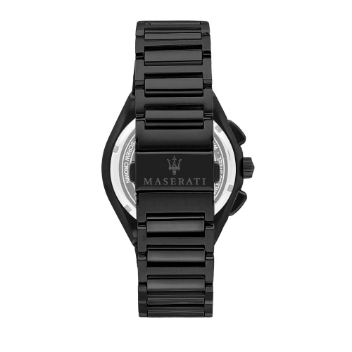 Maserati Triconic 43mm chr black dial br black