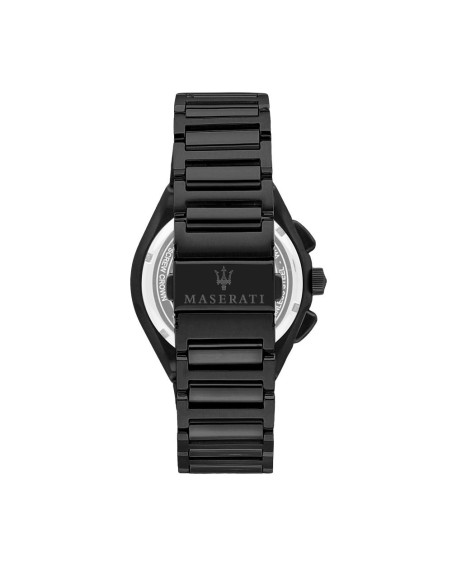 Maserati Triconic 43mm chr black dial br black