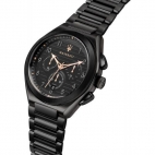 Maserati Triconic 43mm chr black dial br black