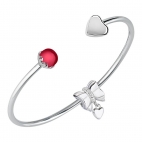 Morellato Drops bangle heart&fuchsia w/love bow donna SCZ1011