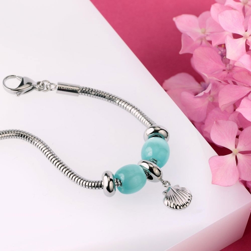 Morellato Drops br 2 aqua stone ball +1 ss scallop femminile
