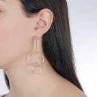 Morellato Cerchi long earrings rg pvd donna SAKM13