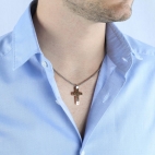 Morellato Cross pendant ss+black+rg uomo SKR30