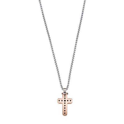 Morellato Cross pendant ss+black+rg uomo SKR30