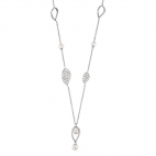 Morellato Foglia long necklace ss pearl 70+5cm donna SAKH10