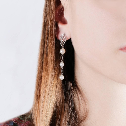Morellato Foglia long orecc. ss pearl