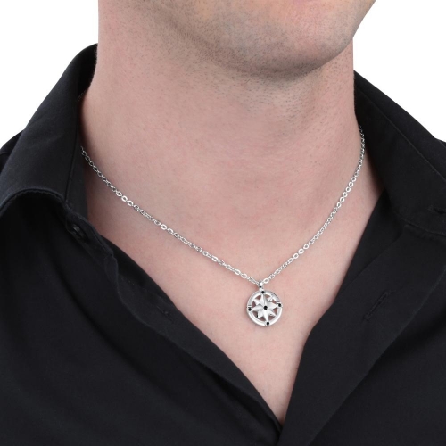 Morellato Vela pend.wind rose w/blk crystals 50cm uomo SAHC12