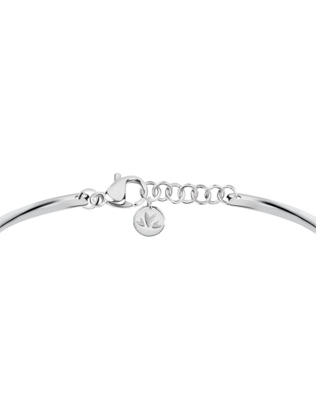 Morellato Cerchi bangle ss cuff wheart charm