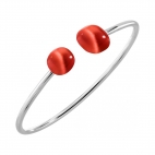 Morellato Gemma bangle ss wcoral cat eye arg.925 donna SAKK110