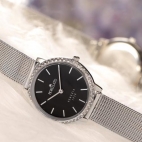 Morellato 1930 31mm 2h black dial mesh br ss femminile