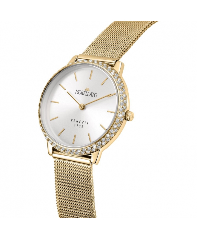 Orologi femminile: orologio femminile Morellato 1930 31mm 2h whitesilve  dial mesh br yg