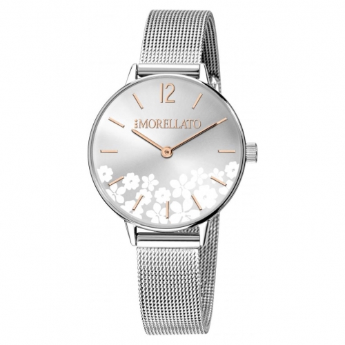 Morellato Ninfa 30mm 2h silver dial mesh ss donna R0153141523