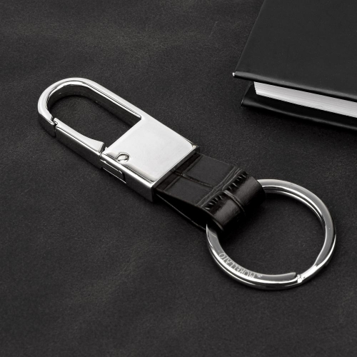 Morellato Keyholder prestige snap-hook black gator maschile