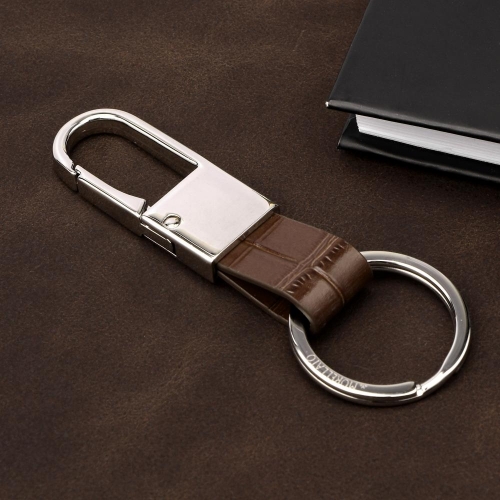 Morellato Keyholder prestige snap-hook brown gator maschile