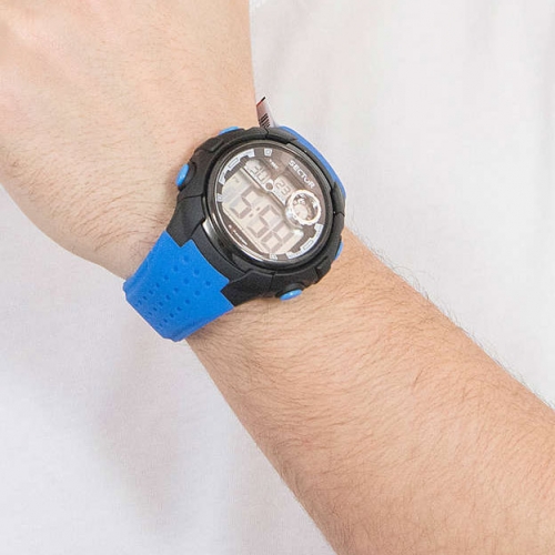 Sector Ex-34 51mm digital l.blue strap