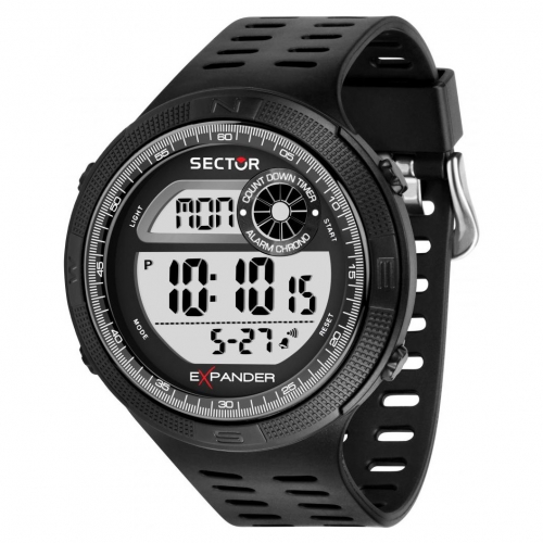 Sector Ex-42 digital blk dial blk pu st bk ring maschile