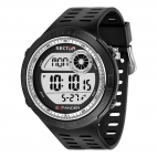 Sector Ex-42 digital blk dial blk pu s gra ring maschile