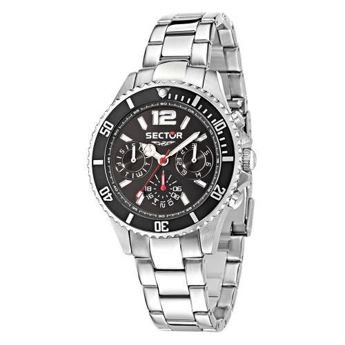 Sector 230 39mm mult black dial bracelet ss