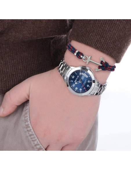 Sector 270 37mm 3h blue dial br ss+br. marine uomo R3253578010