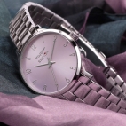 Sector 370 32mm 3h lilac dial br ss