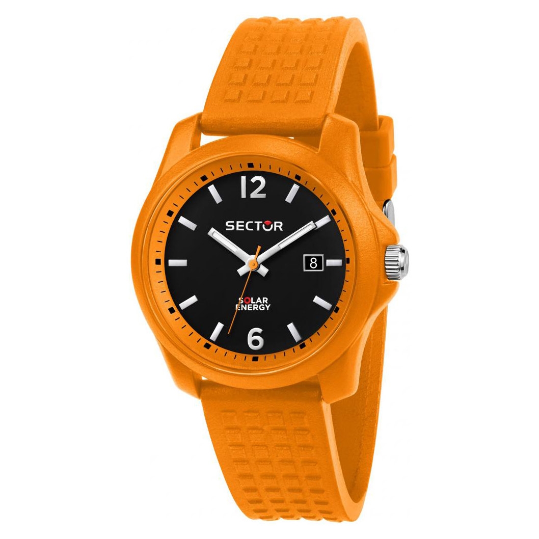Orologio Sector 16.5 Solar gomma arancione - 40 mm - Web Time Orologi Outlet