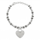 Sector Bohemien br.ss wheart charm 20cm