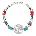 Sector Bohemien br.turquoise&rubellite stone 20 femminile SASX06
