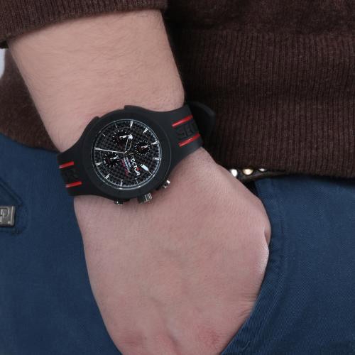 Sector Speed mult 41mm blk dial blk st uomo R3251514002