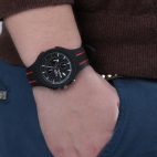 Sector Speed mult 41mm blk dial blk st uomo R3251514002